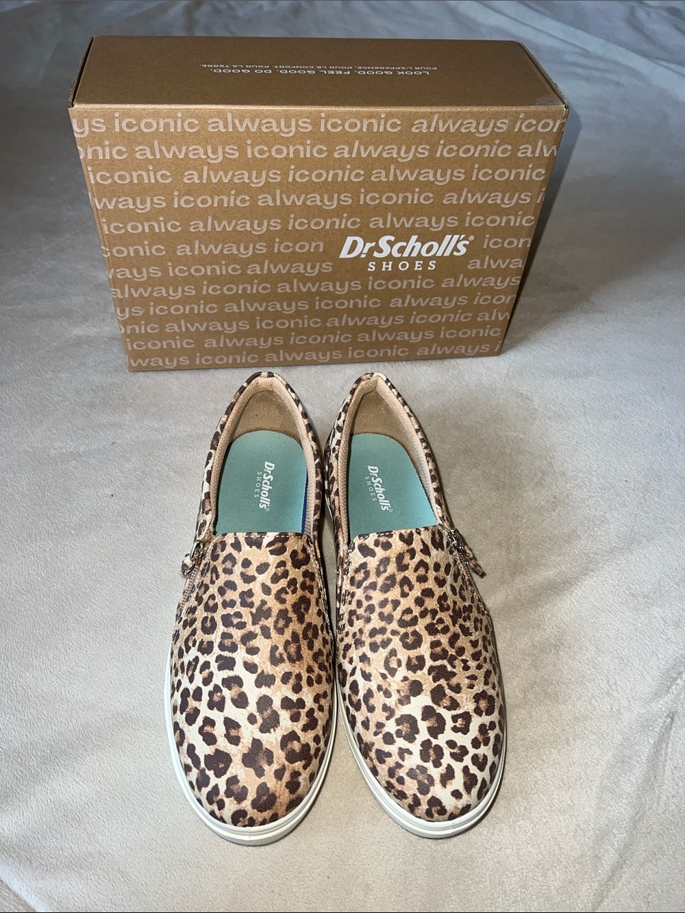 Dr. Scholl's Leopard Print Slip-On Shoes - Tan
